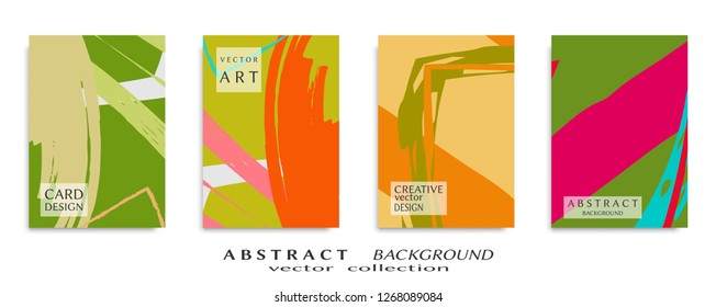 Abstract universal grunge art texture, web header template. Collage page, design for card, invitation, brochure brush strokes style, banner idea, book cover, booklet print, flyer sheet a4