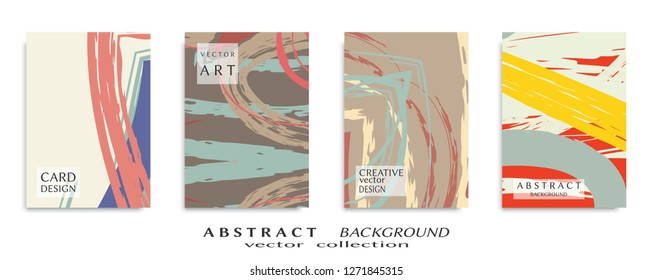 Abstract universal grunge art texture, web header template. Collage page, design for card, invitation, brochure brush strokes style, banner idea, book cover, booklet print, flyer sheet a4