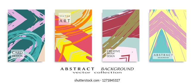 Abstract universal grunge art texture, web header template. Collage page, design for card, invitation, brochure brush strokes style, banner idea, book cover, booklet print, flyer sheet a4