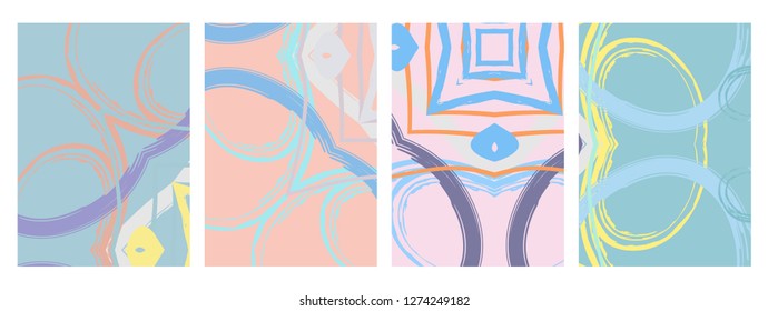 Abstract universal grunge art texture, web header template. Collage page, design for card, invitation, brochure brush strokes style, banner idea, book cover, booklet print, flyer sheet a4