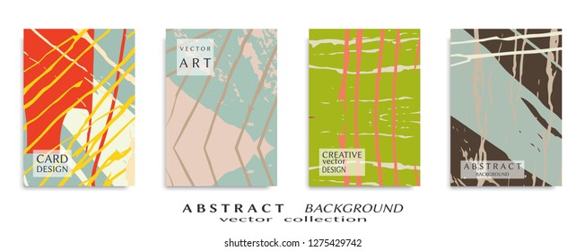 Abstract universal grunge art texture, web header template. Collage page, design for card, invitation, brochure brush strokes style, banner idea, book cover, booklet print, flyer sheet a4