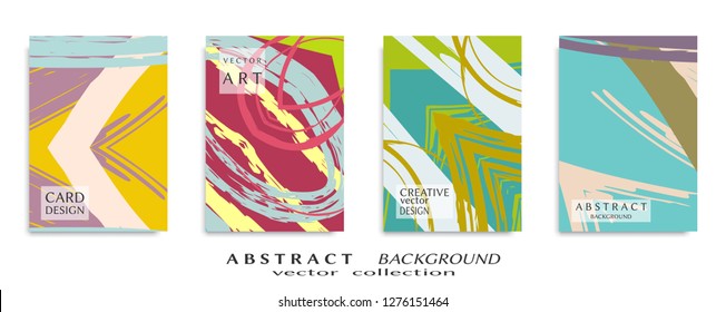 Abstract universal grunge art texture, web header template. Collage page, design for card, invitation, brochure brush strokes style, banner idea, book cover, booklet print, flyer sheet a4