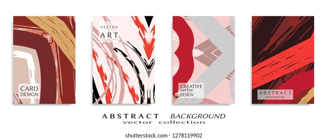 Abstract universal grunge art texture, web header template. Collage page, design for card, invitation, brochure brush strokes style, banner idea, book cover, booklet print, flyer sheet a4