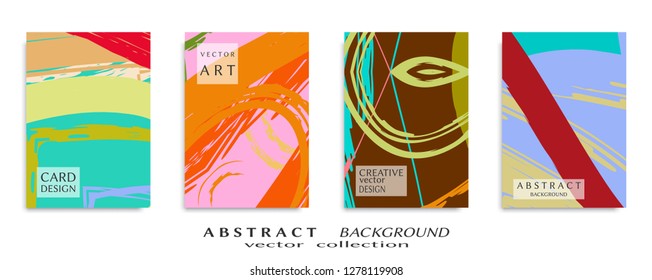 Abstract universal grunge art texture, web header template. Collage page, design for card, invitation, brochure brush strokes style, banner idea, book cover, booklet print, flyer sheet a4