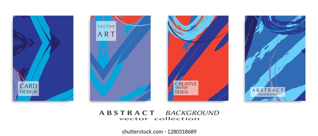 Abstract universal grunge art texture, web header template. Collage page, design for card, invitation, brochure brush strokes style, banner idea, book cover, booklet print, flyer sheet a4