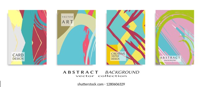 Abstract universal grunge art texture, web header template. Collage page, design for card, invitation, brochure brush strokes style, banner idea, book cover, booklet print, flyer sheet a4