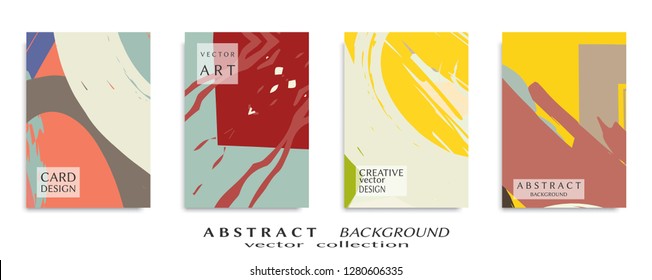 Abstract universal grunge art texture, web header template. Collage page, design for card, invitation, brochure brush strokes style, banner idea, book cover, booklet print, flyer sheet a4