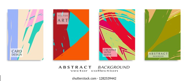 Abstract universal grunge art texture, web header template. Collage page, design for card, invitation, brochure brush strokes style, banner idea, book cover, booklet print, flyer sheet a4