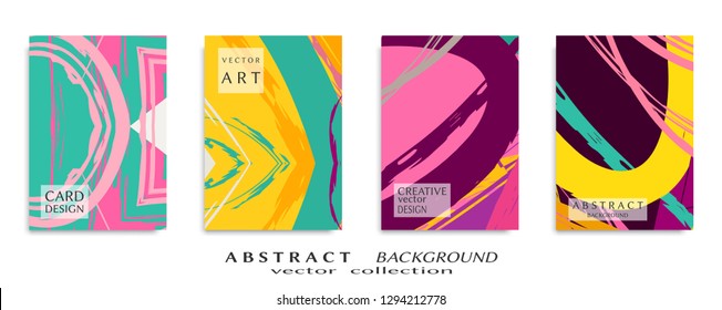 Abstract universal grunge art texture, web header template. Collage page, design for card, invitation, brochure brush strokes style, banner idea, book cover, booklet print, flyer sheet a4