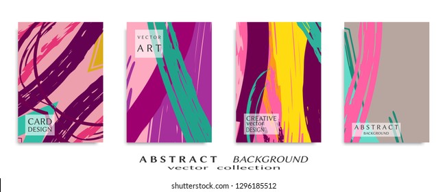 Abstract universal grunge art texture, web header template. Collage page, design for card, invitation, brochure brush strokes style, banner idea, book cover, booklet print, flyer sheet a4