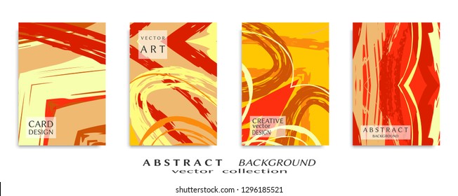 Abstract universal grunge art texture, web header template. Collage page, design for card, invitation, brochure brush strokes style, banner idea, book cover, booklet print, flyer sheet a4