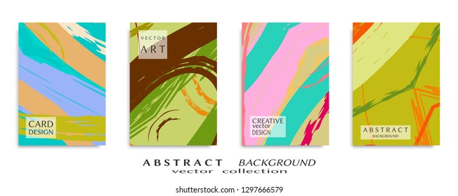 Abstract universal grunge art texture, web header template. Collage page, design for card, invitation, brochure brush strokes style, banner idea, book cover, booklet print, flyer sheet a4