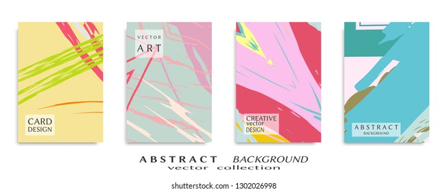 Abstract universal grunge art texture, web header template. Collage page, design for card, invitation, brochure brush strokes style, banner idea, book cover, booklet print, flyer sheet a4