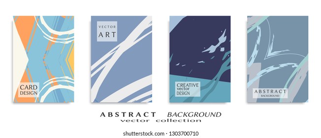 Abstract universal grunge art texture, web header template. Collage page, design for card, invitation, brochure brush strokes style, banner idea, book cover, booklet print, flyer sheet a4