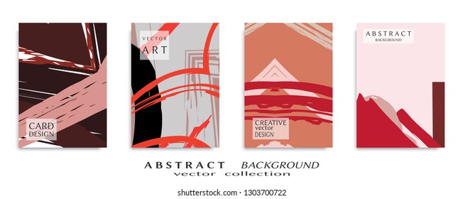 Abstract universal grunge art texture, web header template. Collage page, design for card, invitation, brochure brush strokes style, banner idea, book cover, booklet print, flyer sheet a4