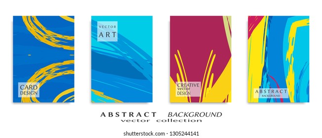 Abstract universal grunge art texture, web header template. Collage page, design for card, invitation, brochure brush strokes style, banner idea, book cover, booklet print, flyer sheet a4