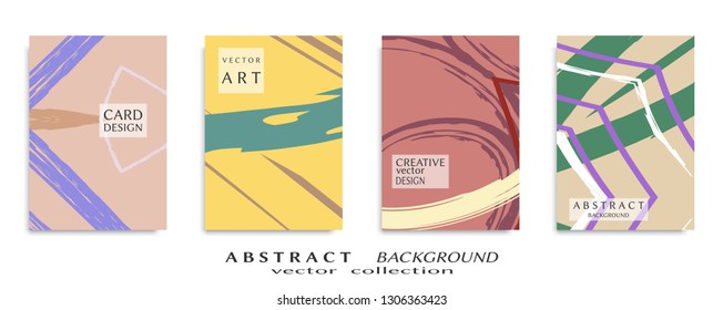Abstract universal grunge art texture, web header template. Collage page, design for card, invitation, brochure brush strokes style, banner idea, book cover, booklet print, flyer sheet a4