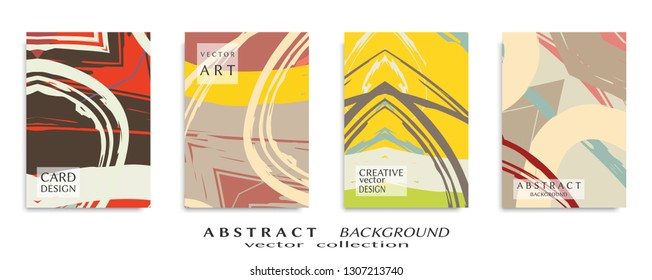 Abstract universal grunge art texture, web header template. Collage page, design for card, invitation, brochure brush strokes style, banner idea, book cover, booklet print, flyer sheet a4