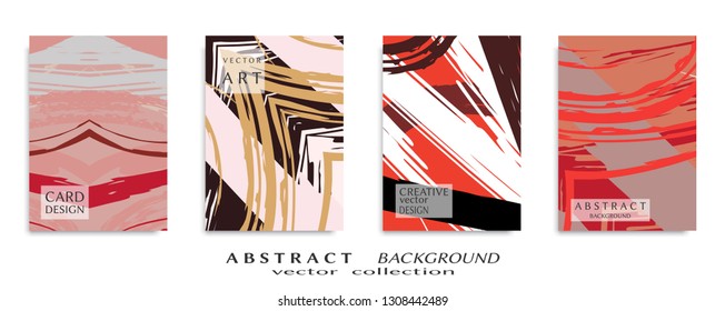 Abstract universal grunge art texture, web header template. Collage page, design for card, invitation, brochure brush strokes style, banner idea, book cover, booklet print, flyer sheet a4