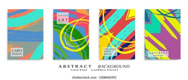 Abstract universal grunge art texture, web header template. Collage page, design for card, invitation, brochure brush strokes style, banner idea, book cover, booklet print, flyer sheet a4
