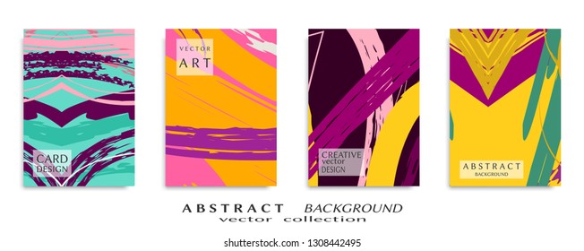 Abstract universal grunge art texture, web header template. Collage page, design for card, invitation, brochure brush strokes style, banner idea, book cover, booklet print, flyer sheet a4