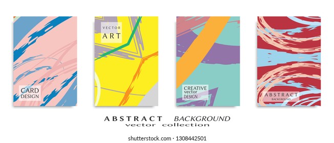 Abstract universal grunge art texture, web header template. Collage page, design for card, invitation, brochure brush strokes style, banner idea, book cover, booklet print, flyer sheet a4