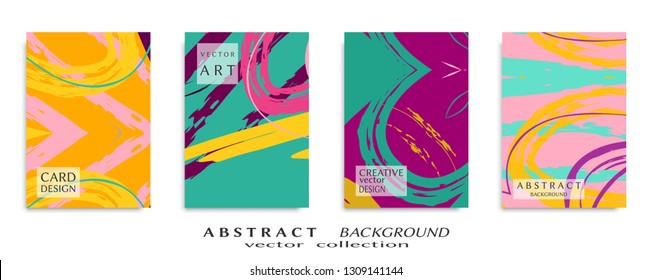 Abstract universal grunge art texture, web header template. Collage page, design for card, invitation, brochure brush strokes style, banner idea, book cover, booklet print, flyer sheet a4