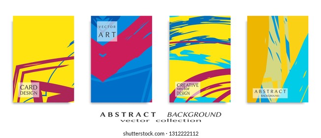 Abstract universal grunge art texture, web header template. Collage page, design for card, invitation, brochure brush strokes style, banner idea, book cover, booklet print, flyer sheet a4