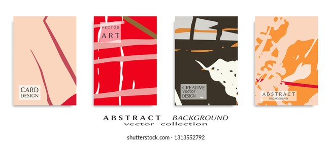 Abstract universal grunge art texture, web header template. Collage page, design for card, invitation, brochure brush strokes style, banner idea, book cover, booklet print, flyer sheet a4