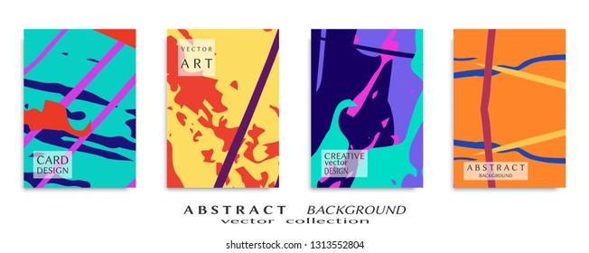Abstract universal grunge art texture, web header template. Collage page, design for card, invitation, brochure brush strokes style, banner idea, book cover, booklet print, flyer sheet a4