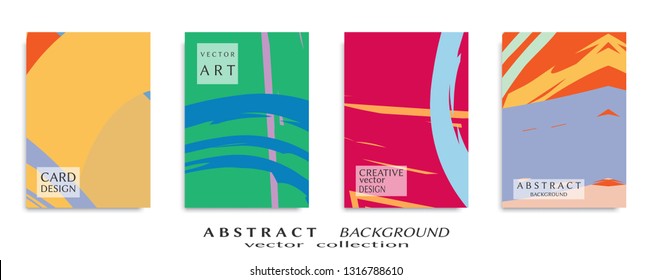 Abstract universal grunge art texture, web header template. Collage page, design for card, invitation, brochure brush strokes style, banner idea, book cover, booklet print, flyer sheet a4
