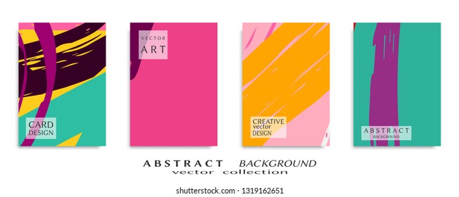 Abstract universal grunge art texture, web header template. Collage page, design for card, invitation, brochure brush strokes style, banner idea, book cover, booklet print, flyer sheet a4
