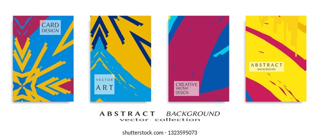 Abstract universal grunge art texture, web header template. Collage page, design for card, invitation, brochure brush strokes style, banner idea, book cover, booklet print, flyer sheet a4