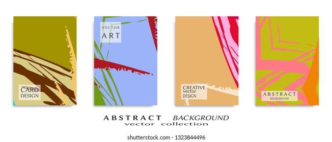 Abstract universal grunge art texture, web header template. Collage page, design for card, invitation, brochure brush strokes style, banner idea, book cover, booklet print, flyer sheet a4
