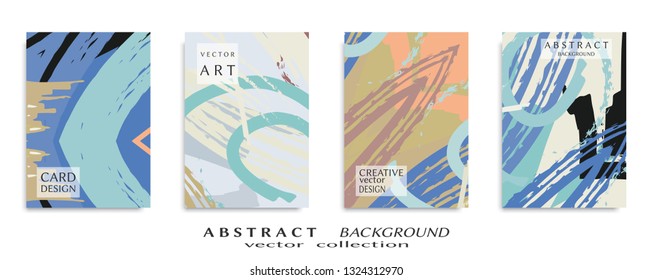 Abstract universal grunge art texture, web header template. Collage page, design for card, invitation, brochure brush strokes style, banner idea, book cover, booklet print, flyer sheet a4
