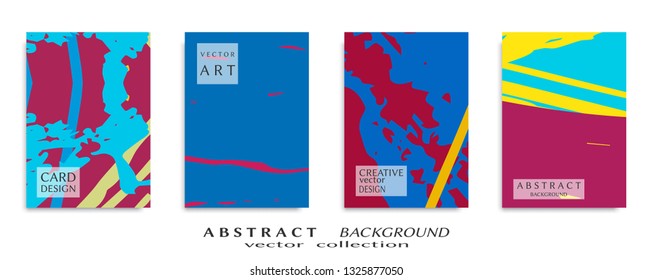 Abstract universal grunge art texture, web header template. Collage page, design for card, invitation, brochure brush strokes style, banner idea, book cover, booklet print, flyer sheet a4