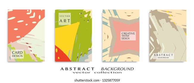 Abstract universal grunge art texture, web header template. Collage page, design for card, invitation, brochure brush strokes style, banner idea, book cover, booklet print, flyer sheet a4