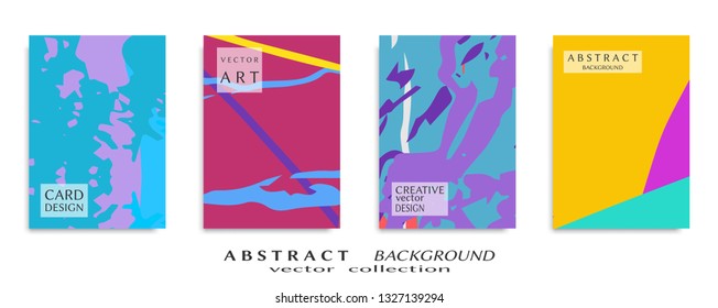 Abstract universal grunge art texture, web header template. Collage page, design for card, invitation, brochure brush strokes style, banner idea, book cover, booklet print, flyer sheet a4