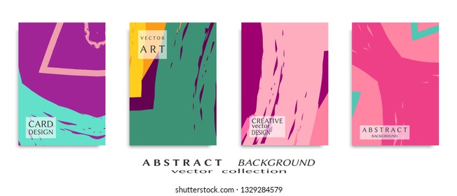 Abstract universal grunge art texture, web header template. Collage page, design for card, invitation, brochure brush strokes style, banner idea, book cover, booklet print, flyer sheet a4