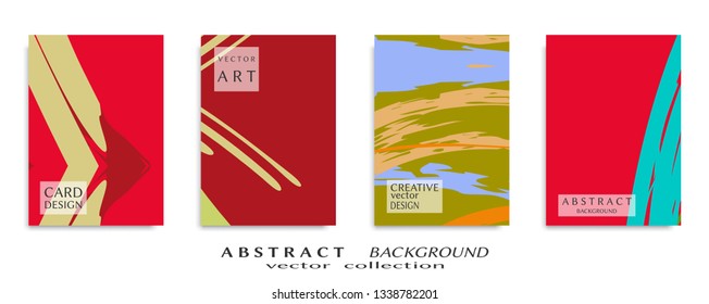 Abstract universal grunge art texture, web header template. Collage page, design for card, invitation, brochure brush strokes style, banner idea, book cover, booklet print, flyer sheet a4