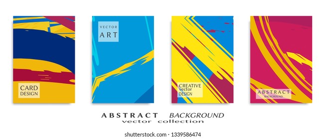 Abstract universal grunge art texture, web header template. Collage page, design for card, invitation, brochure brush strokes style, banner idea, book cover, booklet print, flyer sheet a4
