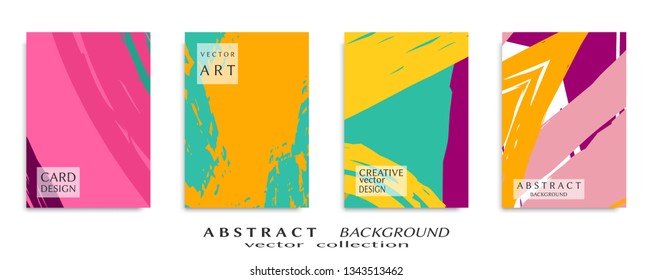 Abstract universal grunge art texture, web header template. Collage page, design for card, invitation, brochure brush strokes style, banner idea, book cover, booklet print, flyer sheet a4