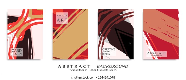 Abstract universal grunge art texture, web header template. Collage page, design for card, invitation, brochure brush strokes style, banner idea, book cover, booklet print, flyer sheet a4