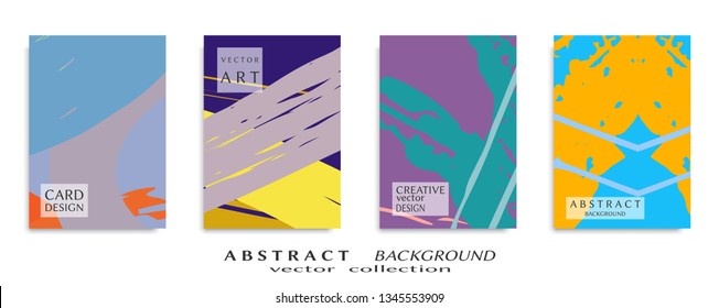 Abstract universal grunge art texture, web header template. Collage page, design for card, invitation, brochure brush strokes style, banner idea, book cover, booklet print, flyer sheet a4
