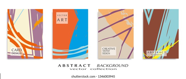 Abstract universal grunge art texture, web header template. Collage page, design for card, invitation, brochure brush strokes style, banner idea, book cover, booklet print, flyer sheet a4