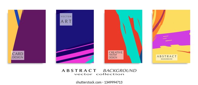 Abstract universal grunge art texture, web header template. Collage page, design for card, invitation, brochure brush strokes style, banner idea, book cover, booklet print, flyer sheet a4