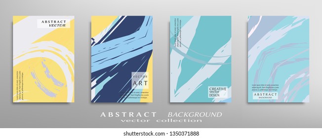 Abstract universal grunge art texture, web header template. Collage page, design for card, invitation, brochure brush strokes style, banner idea, book cover, booklet print, flyer sheet a4