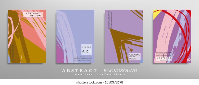 Abstract universal grunge art texture, web header template. Collage page, design for card, invitation, brochure brush strokes style, banner idea, book cover, booklet print, flyer sheet a4