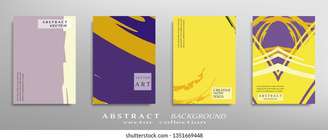 Abstract universal grunge art texture, web header template. Collage page, design for card, invitation, brochure brush strokes style, banner idea, book cover, booklet print, flyer sheet a4