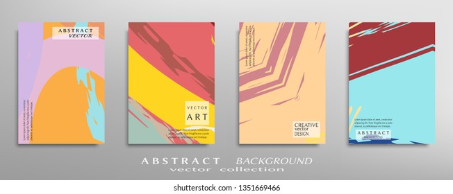 Abstract universal grunge art texture, web header template. Collage page, design for card, invitation, brochure brush strokes style, banner idea, book cover, booklet print, flyer sheet a4
